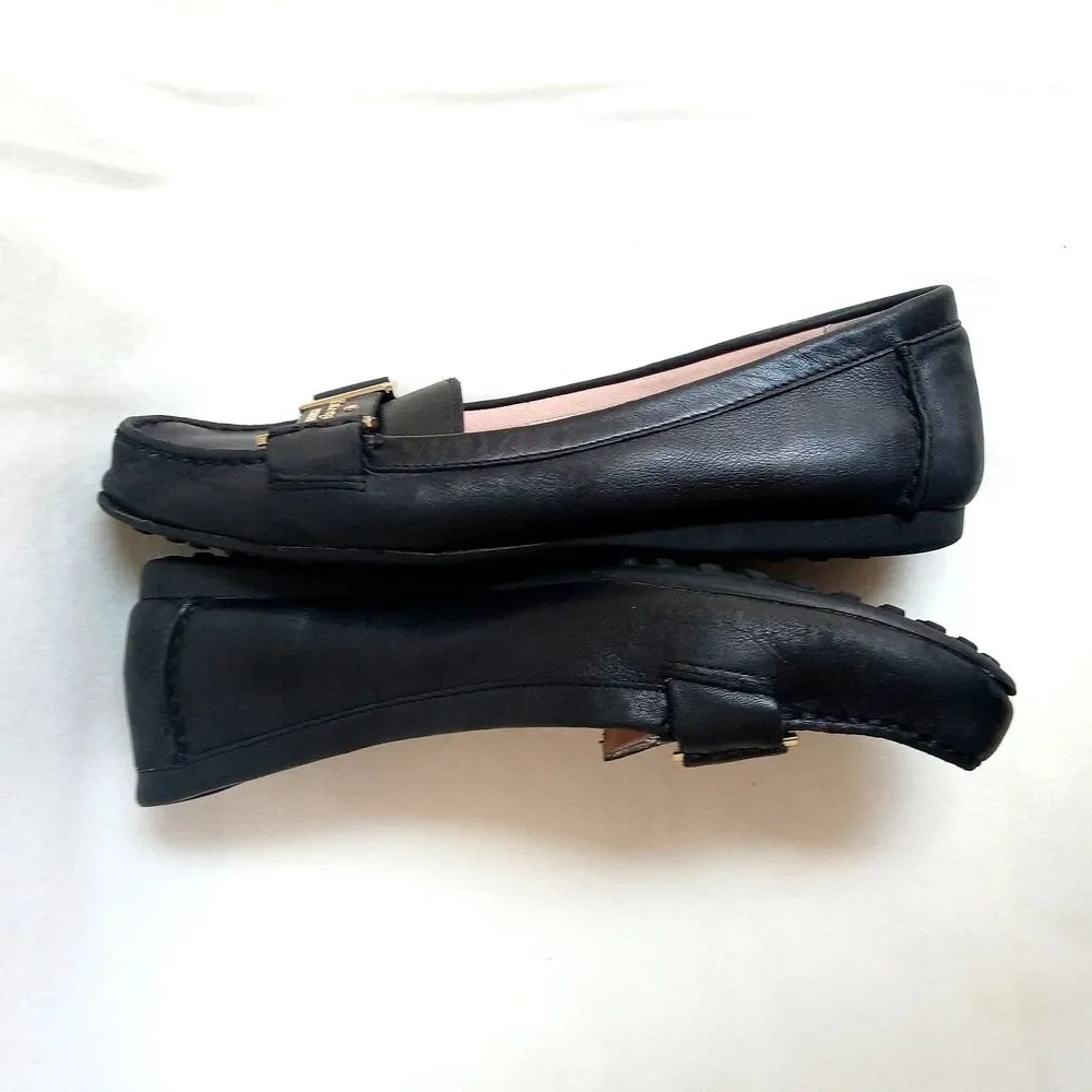 Kate Spade 7.5 Colette Loafer Black Leather